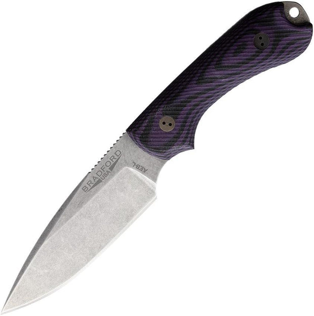 Bradford Knives Guardian 3 3D Purple/Black 3FE-119-AEBL by Bradford Knives