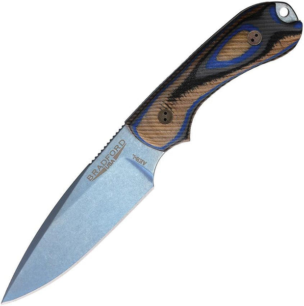 Bradford Knives Guardian 3 Blue PVD G-Wood 3FE-200P-AEBL by Bradford Knives