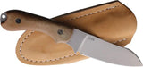 Bradford Knives Guardian 3 Natural Micarta EDC Knife N690 Stonewashed With Sheepsfoot Blade by Bradford Knives