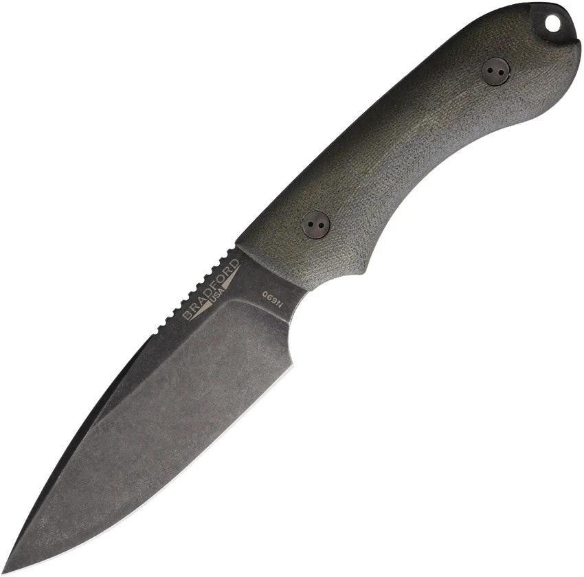 Bradford Knives Guardian 4 3D OD Micarta 4FE-102N-N690 by Bradford Knives