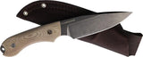 Bradford Knives Guardian 4 3D Natural Micarta N690 Full Tang Tactical Knife For Outdoors by Bradford Knives