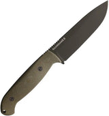 Bradford Knives Guardian 5.5S OD Cerakote Fixed Blade For Outdoor Survivalists N690 Steel Green Micarta by Bradford Knives