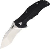 Brous Blades Serrated R Linerlock THE SERRATED R SATIN by Brous Blades