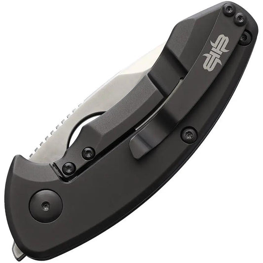 Brous Blades Silent Soldier Flipper Satin Titanium Handle S35VN Serialized Limited Edition 100 For EDC Enthusiasts by Brous Blades