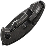 Brous Blades Silent Soldier Flipper Acid Wash S35VN Titanium Knife For EDC Collectors Limited Edition 100 by Brous Blades
