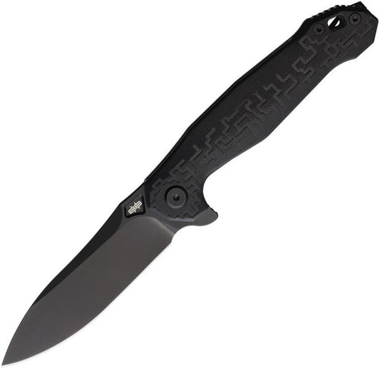 Brous Blades Bygones Linerlock Blackout BYGONES BLACKOUT/ BLK G10 by Brous Blades
