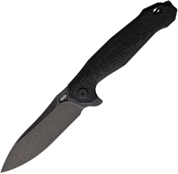 Brous Blades Bygones Linerlock Acid Wash BYGONES ACID/ BLK G10 by Brous Blades