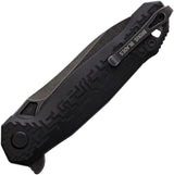 Brous Blades Bygones Linerlock Knife Premium Acid Wash D2 Blade Black G10 Handle Extended Tang For EDC Enthusiasts by Brous Blades