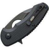 Brous Blades Silent Soldier Linerlock EDC Knife Wharncliffe D2 Acid Washed Finish Rugged by Brous Blades