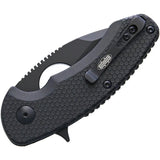 Brous Blades Silent Soldier Linerlock EDC Knife With Wharncliffe D2 Tool Steel Blackout by Brous Blades