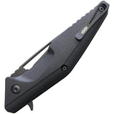 Brous Blades Division Linerlock Knife Blackout Finish 6 Inch Closed 4.5 Inch Blade EDC For Tactical Enthusiasts by Brous Blades