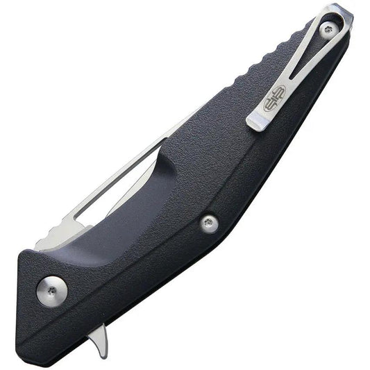 Brous Blades Division Linerlock Folding Knife Satin 4.5In Blade Extended Tang EDC Enthusiasts by Brous Blades
