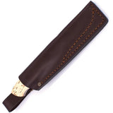 BRISA Trapper 95 Fixed Blade Knife Curly Birch Handle Full Tang 8.25in ELMAX For Outdoor Enthusiasts by BRISA