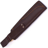 BRISA Trapper 115 Birch Rugged Fixed Blade Knife With Elmax Steel and Curly Birch Handle for Outdoor Enthusiasts by BRISA