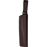 BRISA Trapper 115 Elmax Fixed Blade Knife For Outdoor EDC Enthusiasts With Full Tang Green Micarta Handle by BRISA