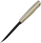 BRISA Trapper 115 Ivory Scandi Knife With Elmax Blade Full Tang For Rugged Outdoor Enthusiasts by BRISA