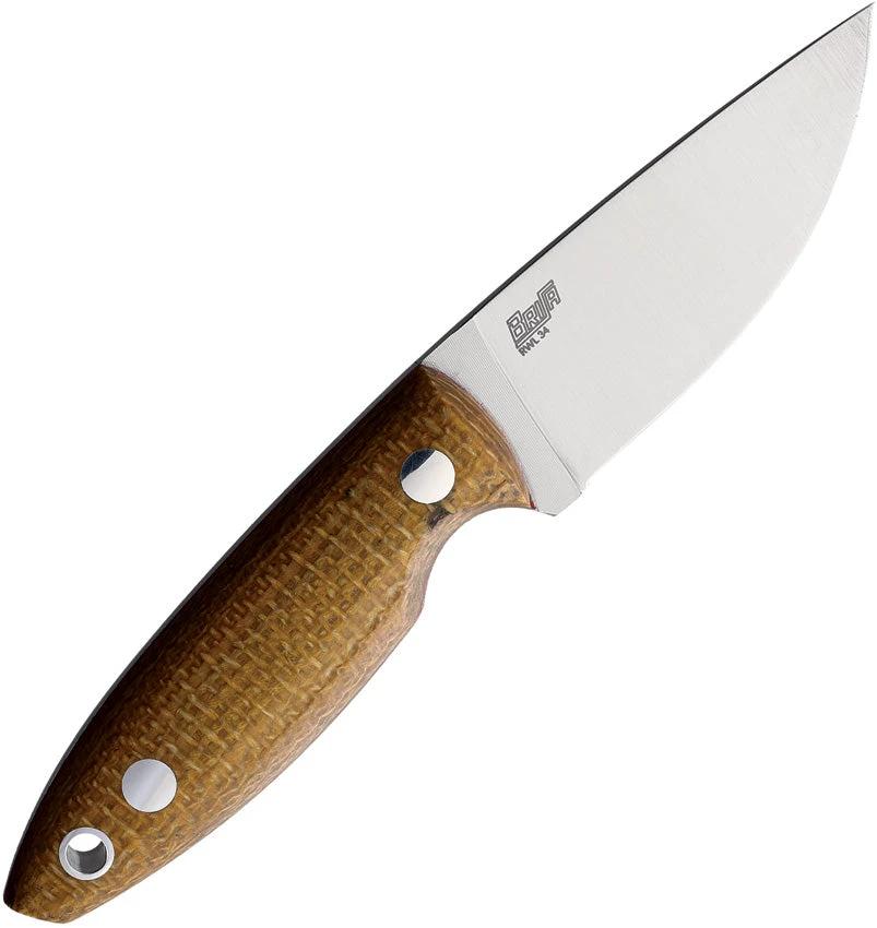 Brisa Scara 60 Mustard Micarta 23305 by Brisa