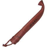 BRISA Polar Knife 95 24154 3.75In 80CrV2 Carbon Steel Blade Rugged Curly Birch Handle Leather Belt Sheath Outdoor Knife by BRISA