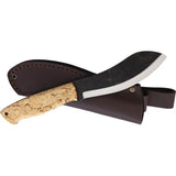 Brisa Nessmuk Knife 125 Curly Birch 80CrV2 Blade Full Tang Lanyard Outdoor EDC Pro by Brisa