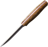 Brisa Trooper 115 Fixed Blade Knife Curly Birch Handle Satin Finish 80CrV2 Full Tang For Outdoor Enthusiasts by Brisa