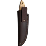 BRISA Bobtail 80 Fixed Blade Knife Drop Point Satin 12C27 Sandvik Blade Curly Birch Handle Full Tang for Outdoor Enthusiasts by BRISA