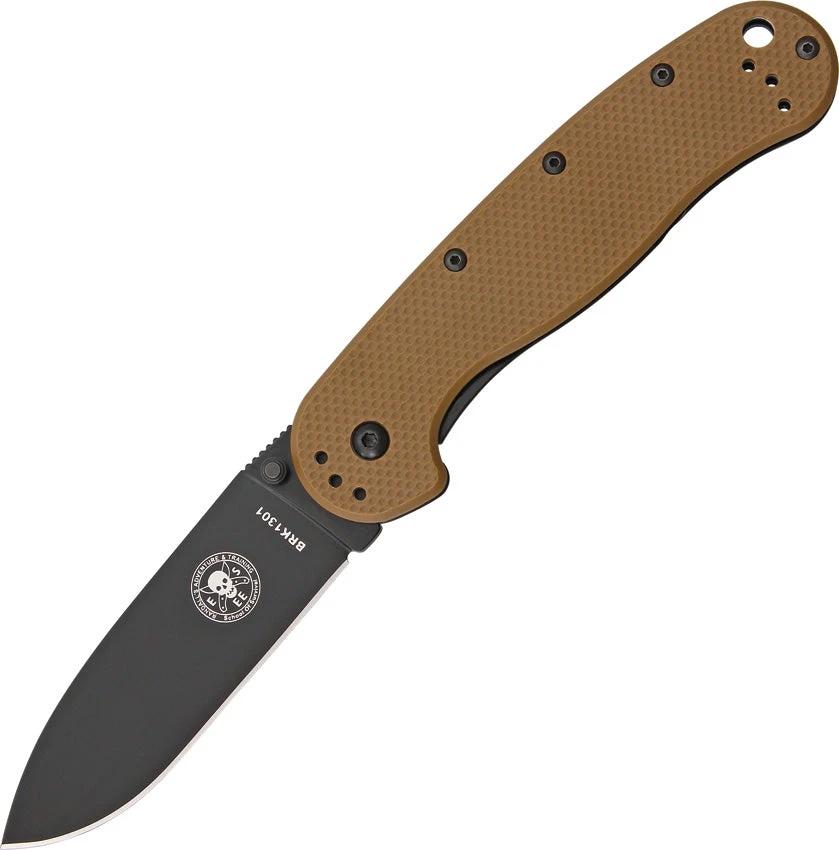 BRK Designed by ESEE Avispa Coyote Brown Black BRK1301COYOTE BLK BLADE by BRK Designed by ESEE