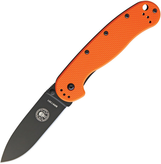 BRK Designed by ESEE Avispa Framelock Orange BRK1301ORNGE BLK BLADE