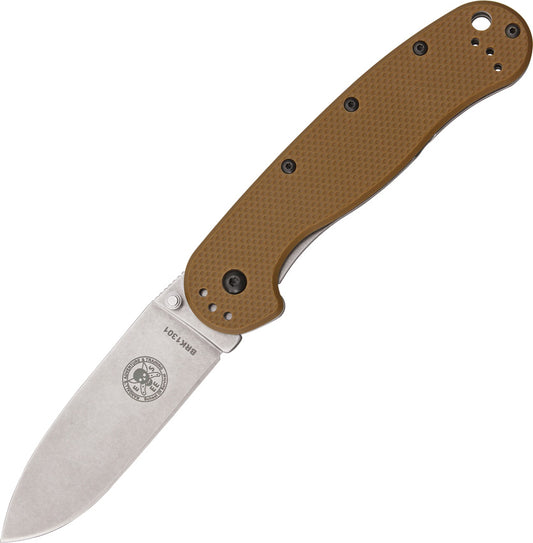 BRK Designed by ESEE Avispa Framelock Brown D2 BRK1302CB D2