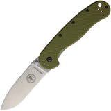 BRK Designed by ESEE Avispa Framelock SK5 OD BRK1303OD SK5 BLADE OD GREEN H by BRK Designed by ESEE
