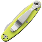 BRK Churp Linerlock Knife By ESEE Neon Yellow G10 Handle 2.63in Satin D2 Blade EDC by BRK Designed by ESEE