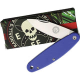 BRK Churp Linerlock Knife By ESEE Blue G10 Handle Satin D2 Blade 3.63 Inch Closed EDC by BRK Designed by ESEE