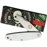 BRK Churp Linerlock Knife By ESEE With White G10 Handle D2 Satin Blade EDC Ready by BRK Designed by ESEE