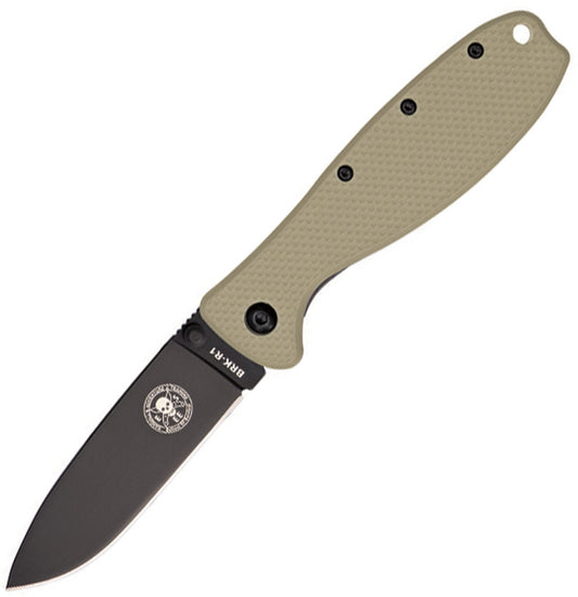 BRK Designed by ESEE Zancudo Framelock BRKR1DTB DESERT TAN BLK BLADE