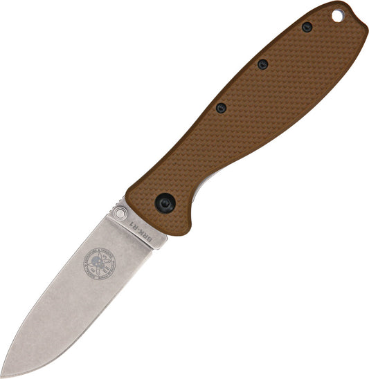 BRK Designed by ESEE Zancudo Framelock Brown D2 BRKR2CB D2