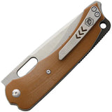 Bladerunners Systems Navajo Linerlock Knife Desert Tan G10 Handle M390 Blade by Dervish Knives for EDC Enthusiasts by Bladerunners Systems