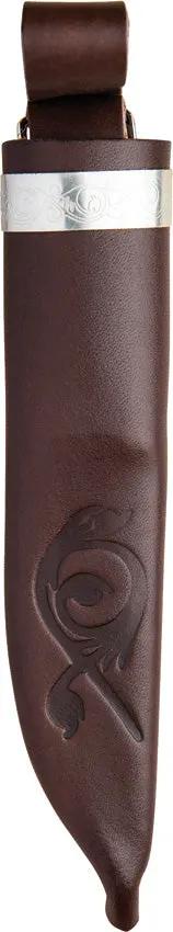Brusletto Norgeskniven Fixed Blade Knife 3.63in Satin Blade Birch Handle Leather Belt Sheath Rugged Outdoor Enthusiasts by Brusletto