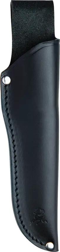Brusletto Rondane Fixed Blade Knife With N690 Steel Curly Birch Handle Full Tang Leather Sheath For Outdoor Enthusiasts by Brusletto