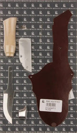 Brusletto Falken DIY Knife Kit for Knife Makers with Leather Blade Blank and Safety Insert by Brusletto