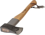 Bison 1879 Splitting Hatchet 20In Durable With Oiled Hickory Handle And Lanyard Hole Leather Sheath For Campers by Bison 1879