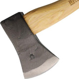Bison 1879 Outdoor Hatchet 15 Inch With Oiled Hickory Handle Leather Sheath For Campers by Bison 1879