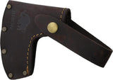 Bison 1879 Outdoor Hatchet 15 Inch With Oiled Hickory Handle Leather Sheath For Campers by Bison 1879
