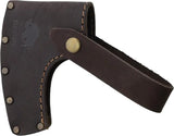 Bison 1879 Oberharzer Axe 24In Outdoorsmen With 6.5In Steel Head 4.5In Cutting Edge Oiled Hickory Handle Leather Sheath by Bison 1879