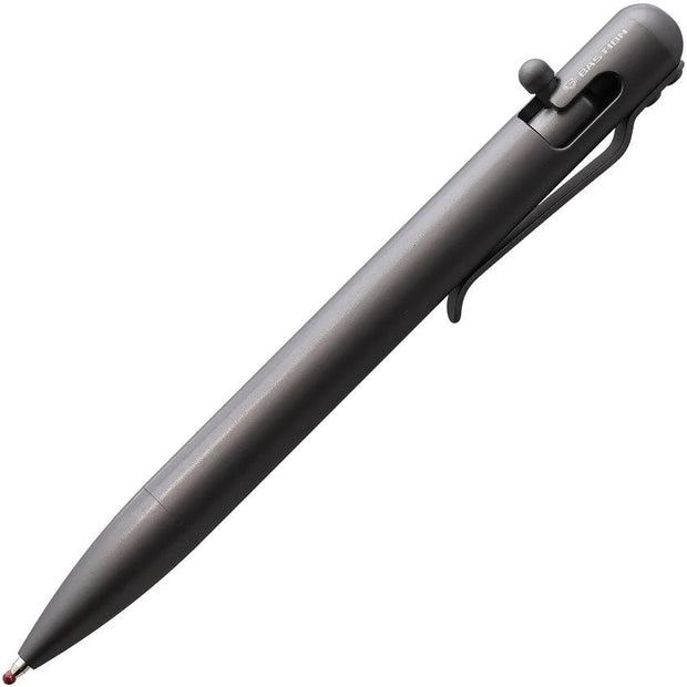 Bastion Bolt Action Pen Titanium Gray PEN-BLTACN-TTN-GRY by Bastion