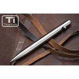 Bastion Titanium Bolt Action Pen For EDC Enthusiasts 5.25 Inch Parker Ink Compatible by Bastion