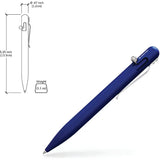 Bastion Premium Bolt Action Aluminum Pen Blue With Parker Ink Cartridge For Professionals by Bastion