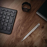 Bastion Bolt Action Stainless Pencil With Clip 5.25 Inch Precision Refillable Leads for Designers by Bastion