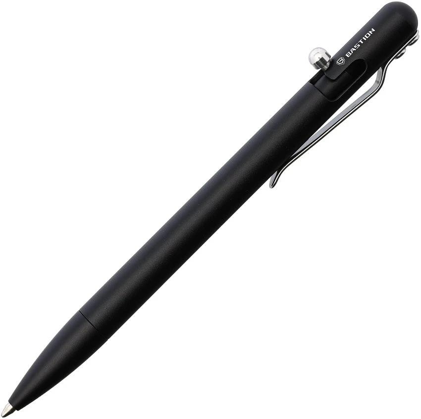 Bastion Slim Bolt Action Pen Blk Al PEN-SLMBLT-ALBLK by Bastion