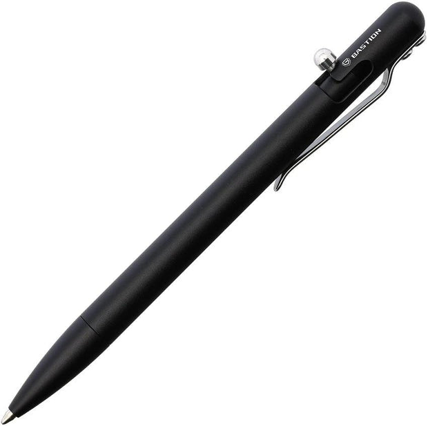 Bastion Slim Bolt Action Pen Blk Al PEN-SLMBLT-ALBLK by Bastion