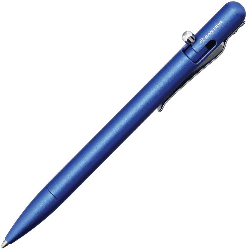 Bastion Slim Bolt Action Pen Blue Al PEN-SLMBLT-ALBLU by Bastion
