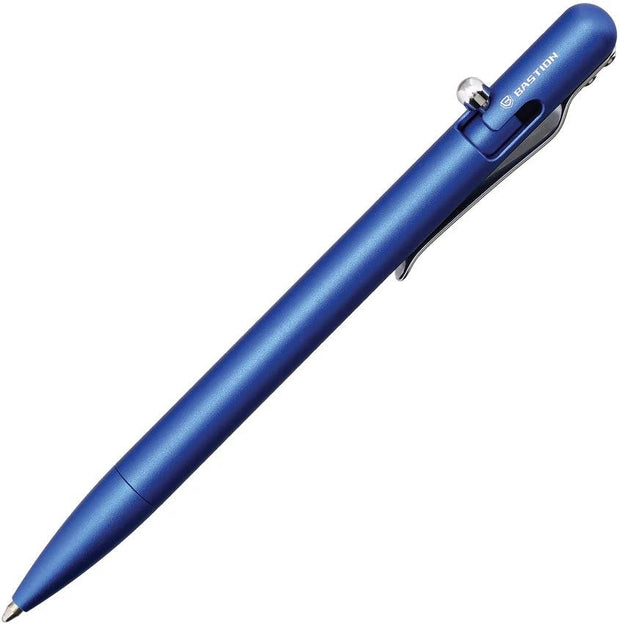 Bastion Slim Bolt Action Pen Blue Al PEN-SLMBLT-ALBLU by Bastion